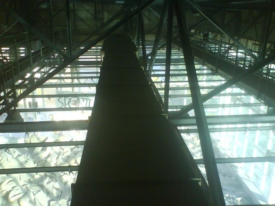Aquacentrum Pardubice demontáž podhledu